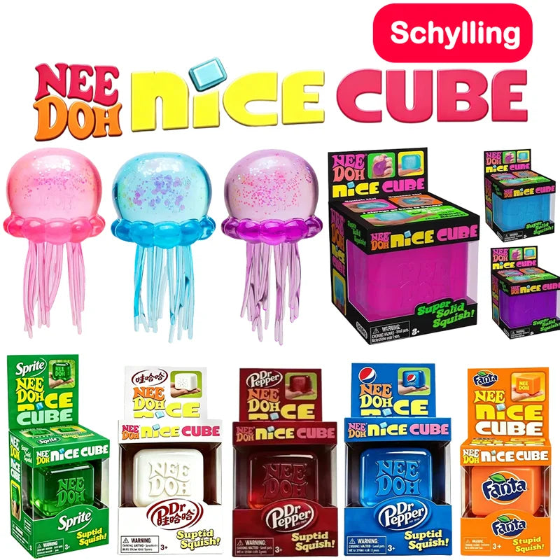 Sensory Fidget Cube Stress Relief Toy for Focus Anxiety Calming Gadget