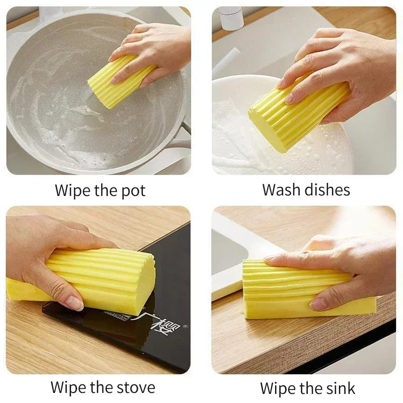 Multifunctional Reusable PVA Cleaning Sponge for Kitchen & Household Dust Removal