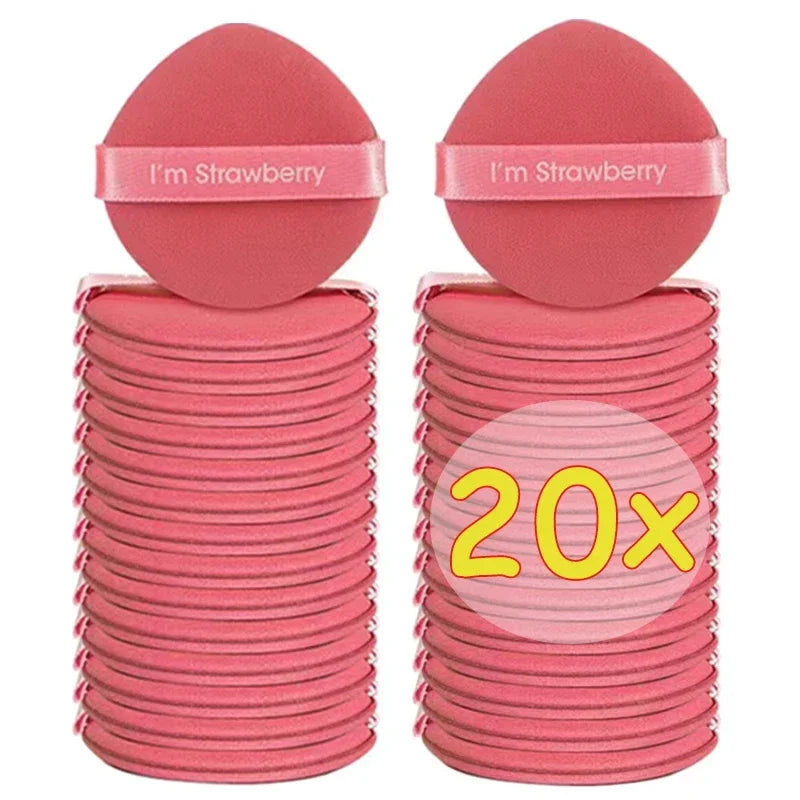 20 Pcs Makeup Sponge Air Cushion Double-Sided Beauty Blenders for Wet & Dry Use