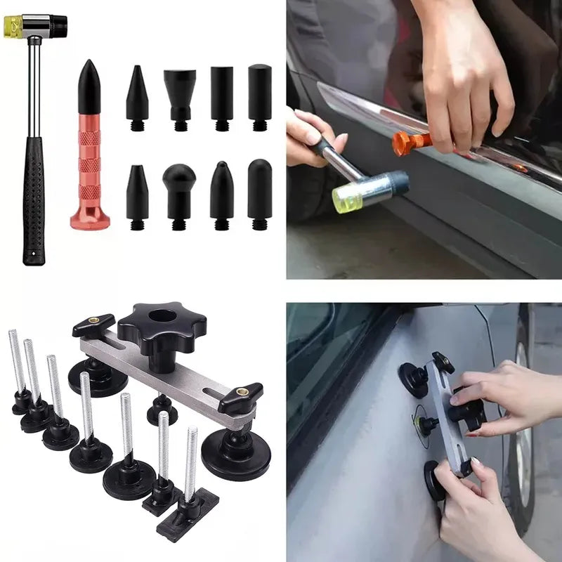 Car Dent Repair Kit with Slide Hammer and Suction Cup for Auto Body Paintless Removal