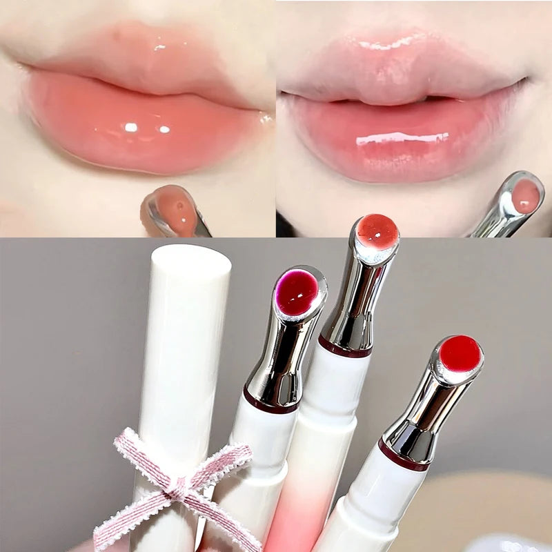 Hydrating Lip Gloss with Plumping Shine - Clear, Natural, Nourishing Makeup