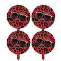 4PCS Movie Night Party Decorations Foil Balloons Sunglasses Popcorn Balloons for Birthday & Celebration