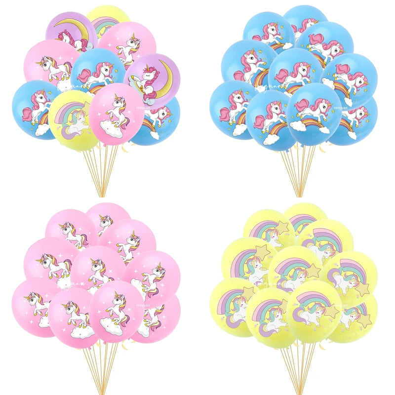 Unicorn Balloons Party Supplies Latex Balloon for Kids Birthday Baby Shower