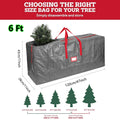 Christmas Tree Storage Bag Waterproof Organizer for 4-9 Ft Artificial Trees