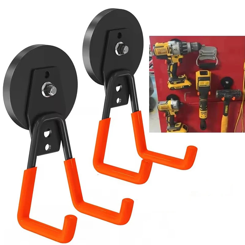Heavy Duty Magnetic Hooks for Garage Home Garden Tool Hanging Nail-Free Installation