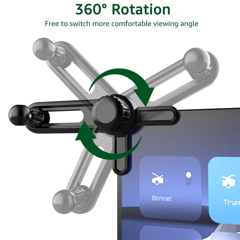 Universal Car Phone Mount with 17mm Ball Head and Sticker Base for Tesla