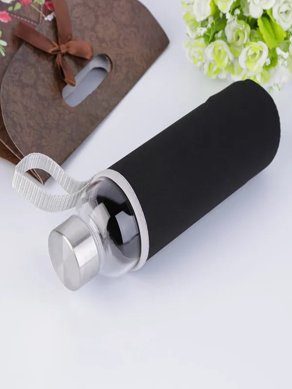 550ml Shatterproof Travel Water Bottle with Protective Sleeve & Lanyard
