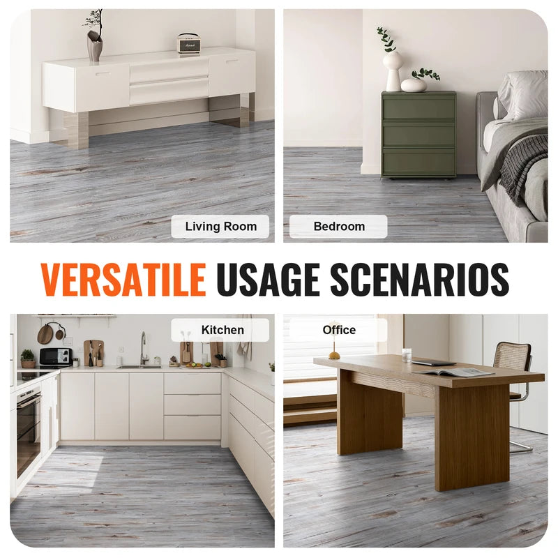 Self Adhesive Vinyl Floor Tiles 20/36pcs Vintage Wood Grain DIY Flooring