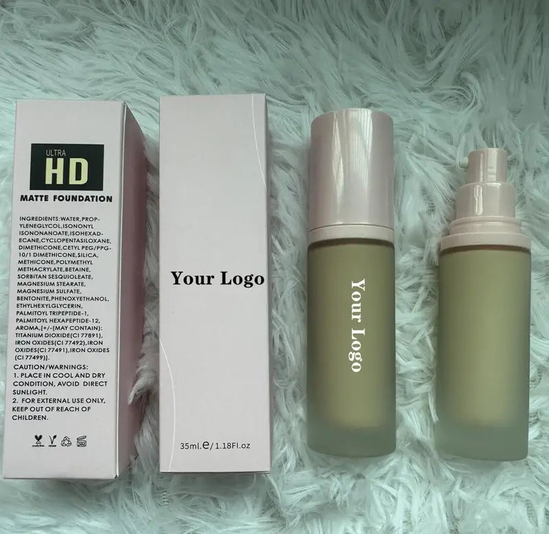 Long Lasting Waterproof Liquid Foundation for Dark Skin - Matte Finish, Vegan Makeup