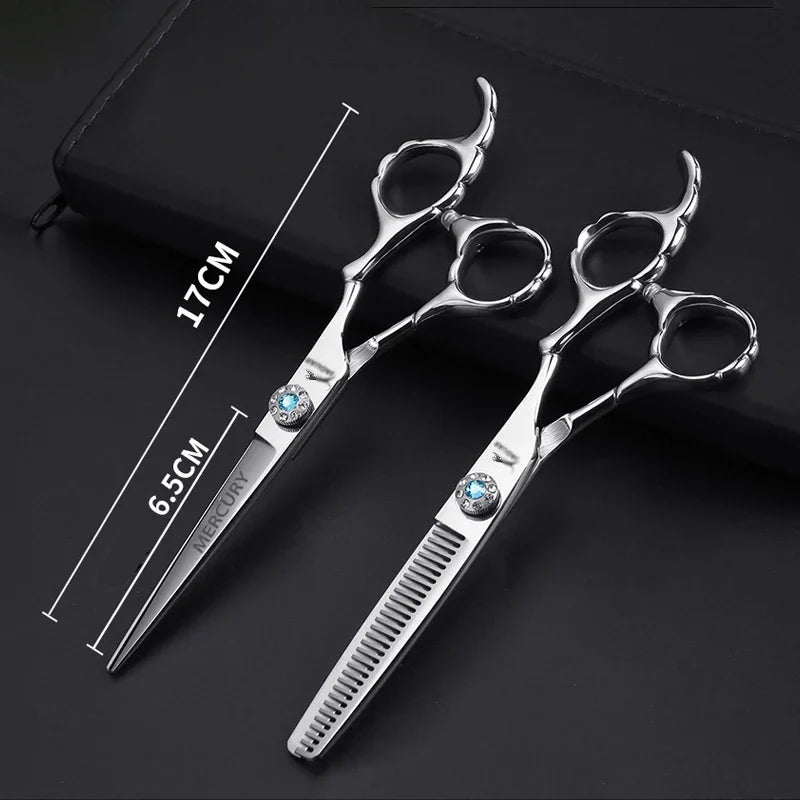 Professional Hairdressing Scissors 5.5 & 6 Inch Salon Shears for Hair Cutting & Thinning
