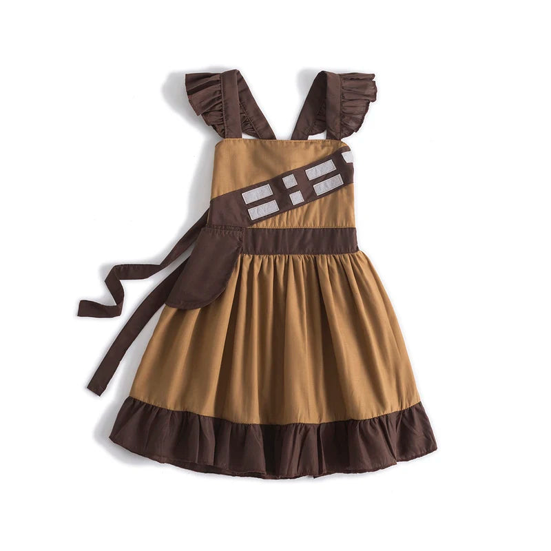 Kids Halloween Star Wars Costume Set Princess Leia & Chewbacca Modest Style