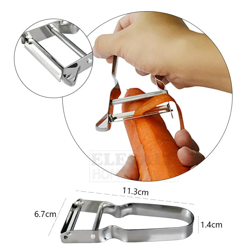 Stainless Steel Fruit and Vegetable Peeler & Slicer Kitchen Tool