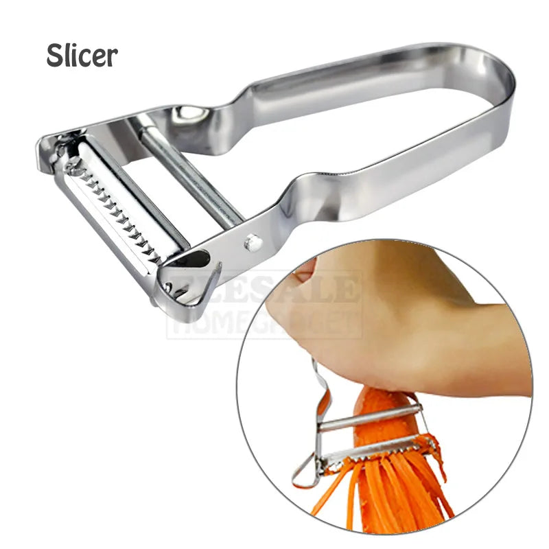 Stainless Steel Fruit and Vegetable Peeler & Slicer Kitchen Tool