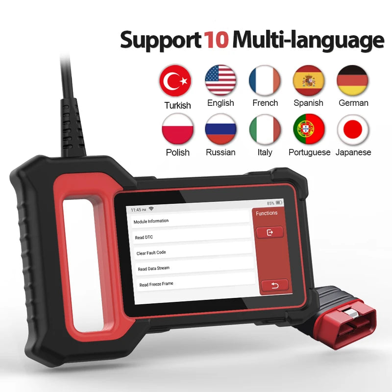 OBD2 Diagnostic Scanner for Cars - Multi-System Vehicle Check & Repair Tool