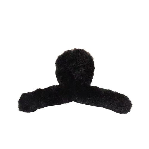 Handmade Plush Hair Clip Soft Faux Fur Claw Clip for Thick Hair Accessories