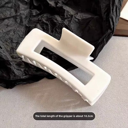 Handmade Silicone Rectangle Claw Clip Soft Non-Slip Hair Accessory for Women