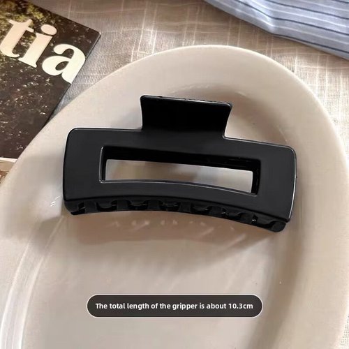 Handmade Silicone Rectangle Claw Clip Soft Non-Slip Hair Accessory for Women