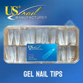 USN Nail Tips Box 540ct Assorted Styles & Sizes - Fake Nails for Manicure