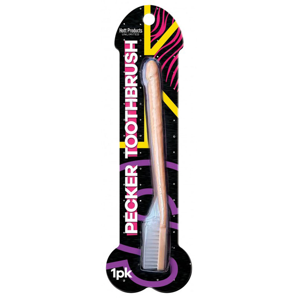 Adult Pecker-Shaped Toothbrush with Fun Handle - Medium Bristles