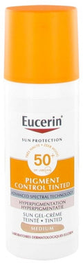 Eucerin Sun Pigment Control SPF50+ Tinted Gel-Cream - Medium, 50ml