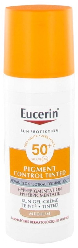 Eucerin Sun Pigment Control SPF50+ Tinted Gel-Cream - Medium, 50ml