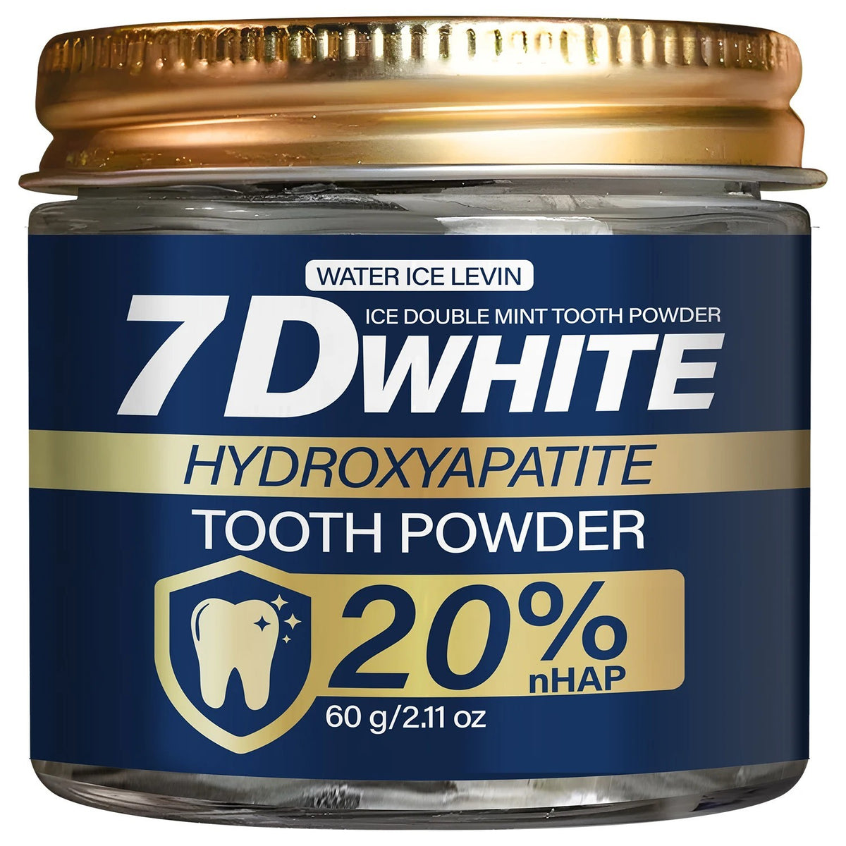 Hydroxyapatite Tooth Powder with Charcoal for Whitening & Oral Care 60g