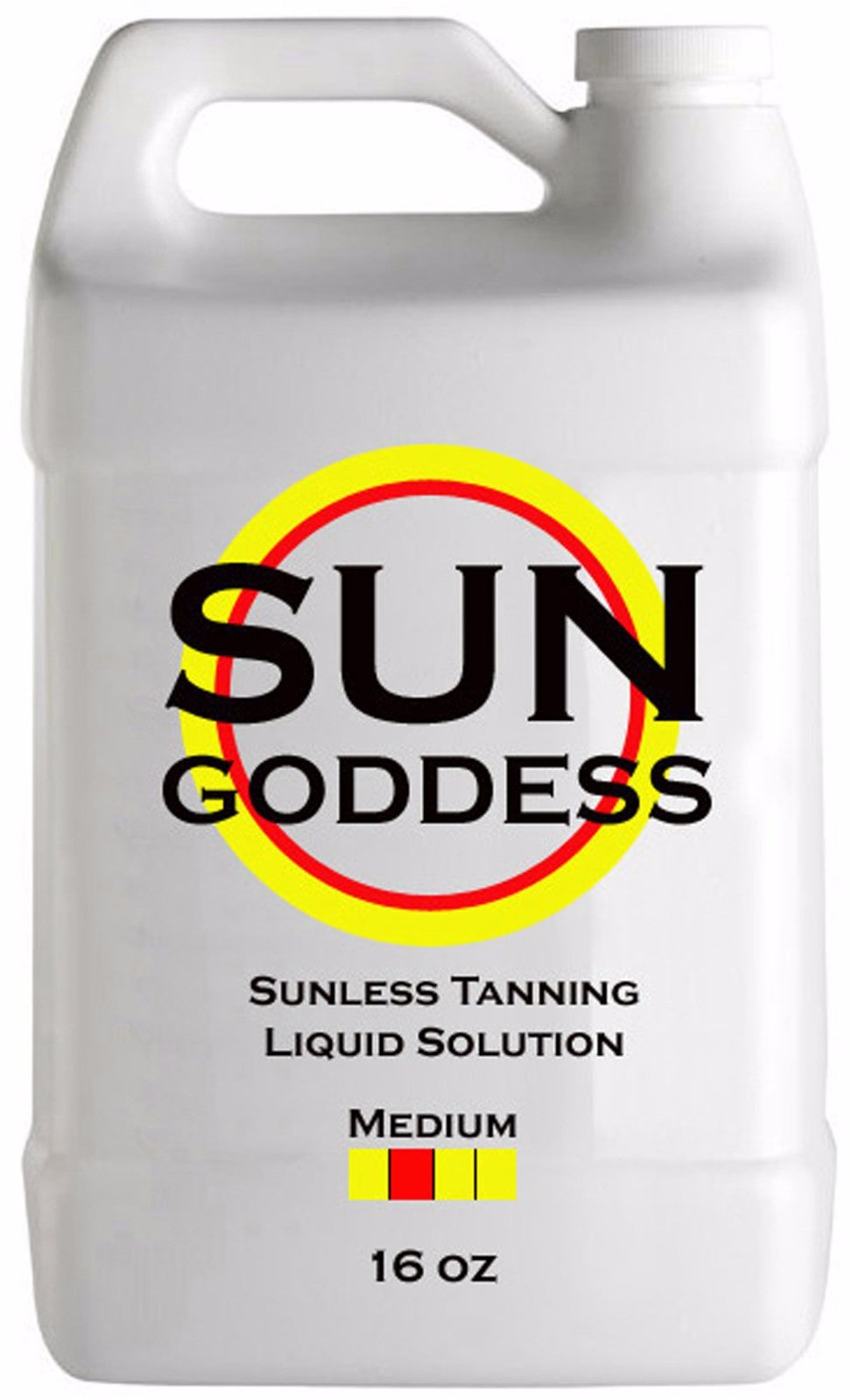 Medium Spray Tan Solution - Self Tanning Liquid for Airbrush & Hand Application - 16 oz