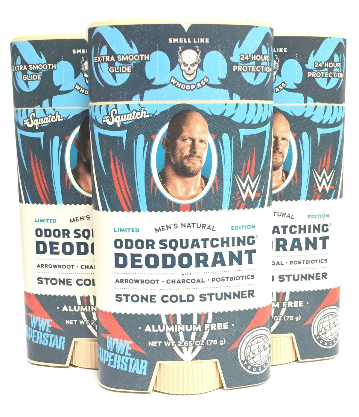 Men's Deodorant Set - 3 Pack 2.65 oz Natural Anti-Perspirant & Odor Protectors