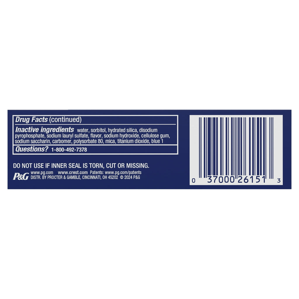 Travel Size Crest 3D White Fluoride Anticavity Toothpaste - Radiant Mint 0.85 oz Pack of 3