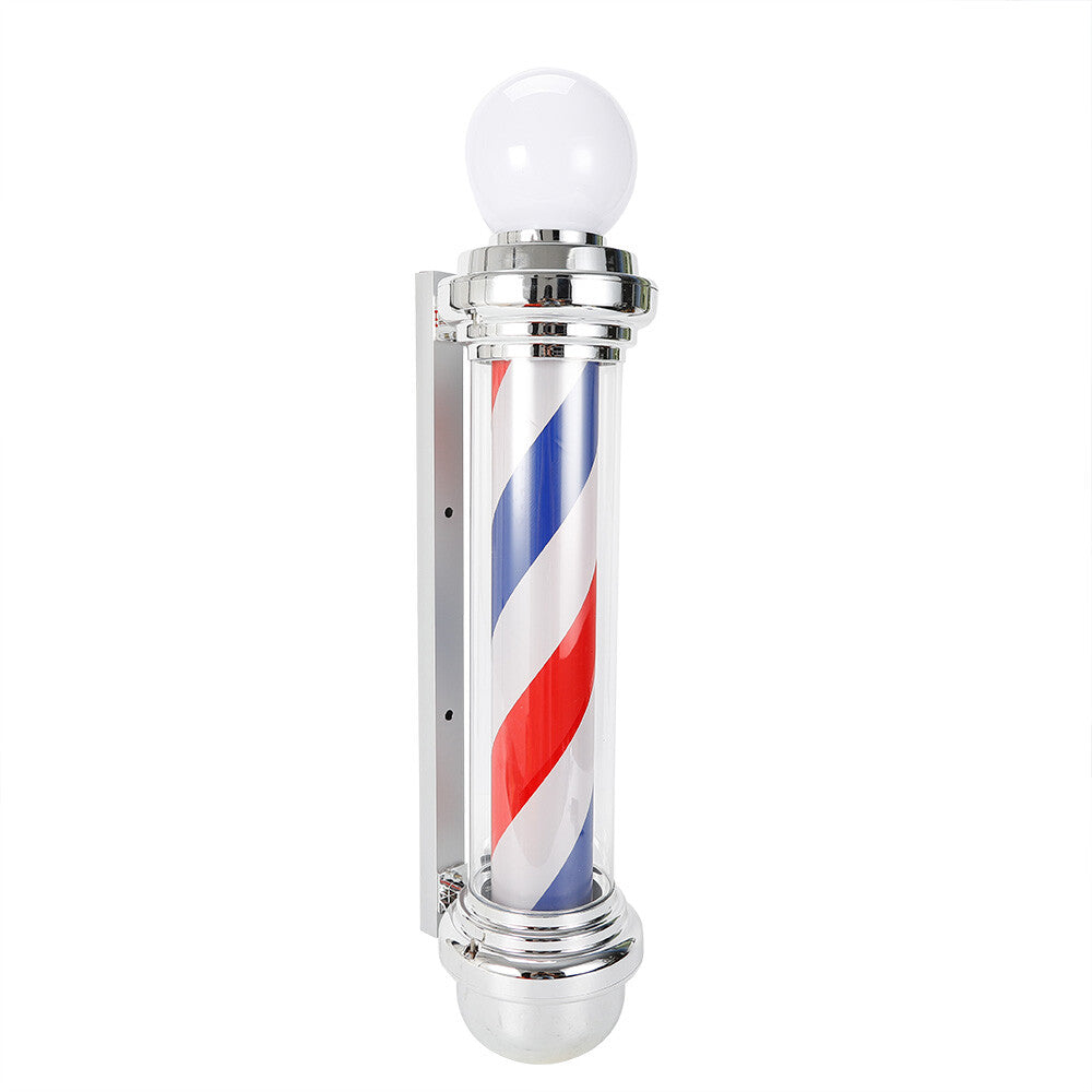 Outdoor Barber Pole Light with Rotating LED Stripes for Hair Salon Signage