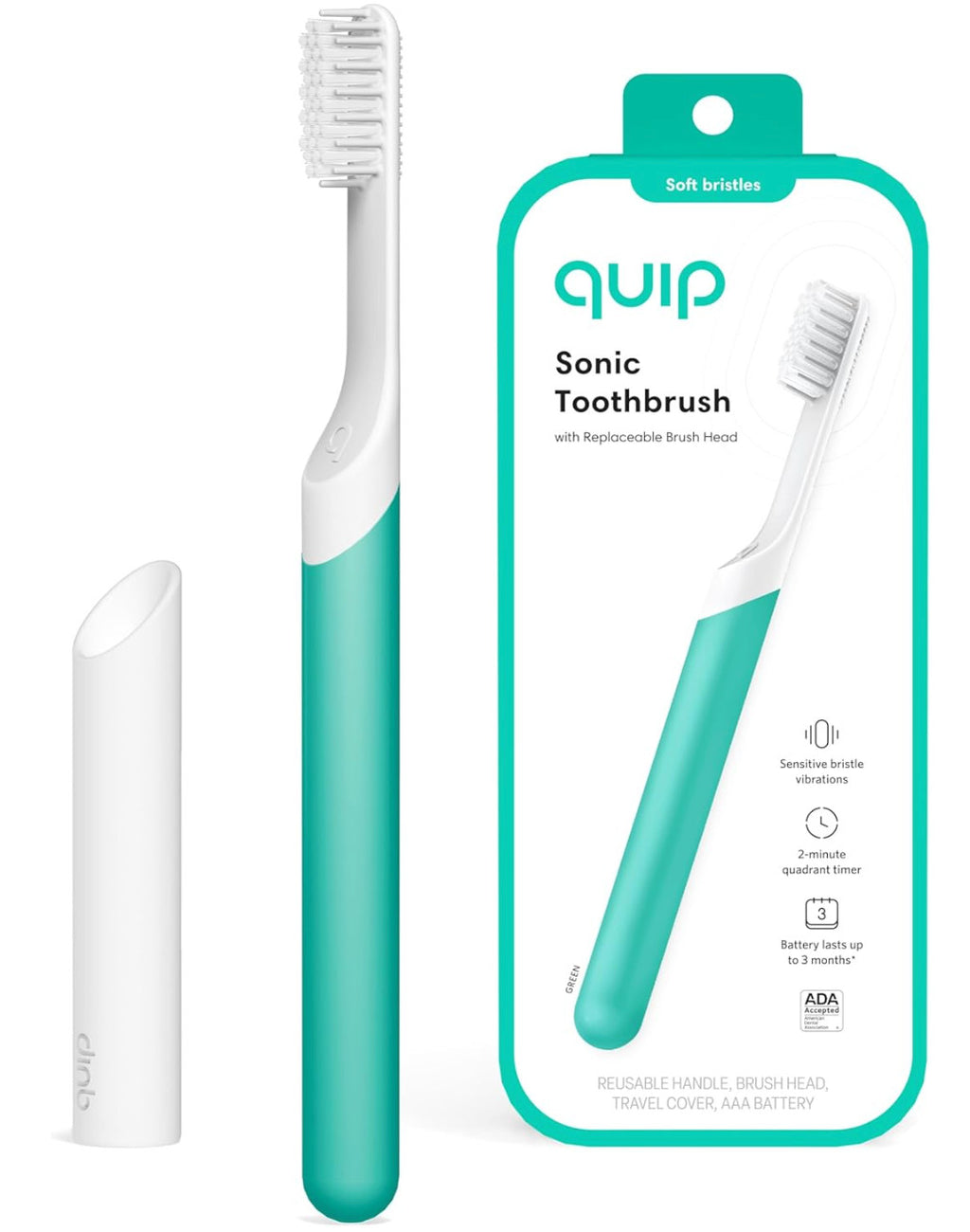 Manual Toothbrush with Baking Soda for Deep Cleaning & Whitening