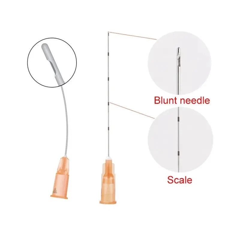 Cannula Needle Pack 18G-30G for Fillers, Micro Blunt-Tip Puncture Cannulas Variants