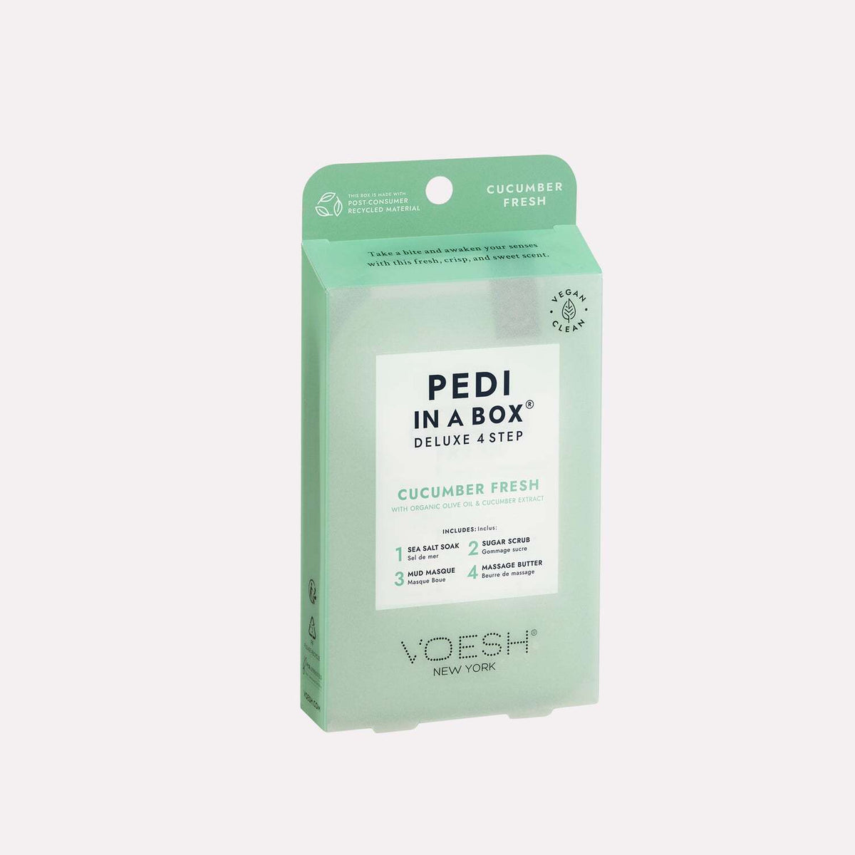 Pedicure Kit 4-Step Spa Foot Care Set with Cucumber Extract - Pack of 50