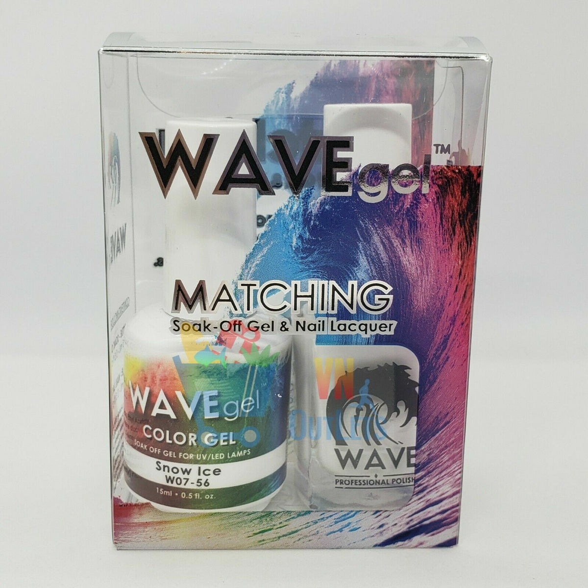 Wave Gel Soak Off Gel Polish Snow Ice 0.5 oz - Nail Art & Manicure