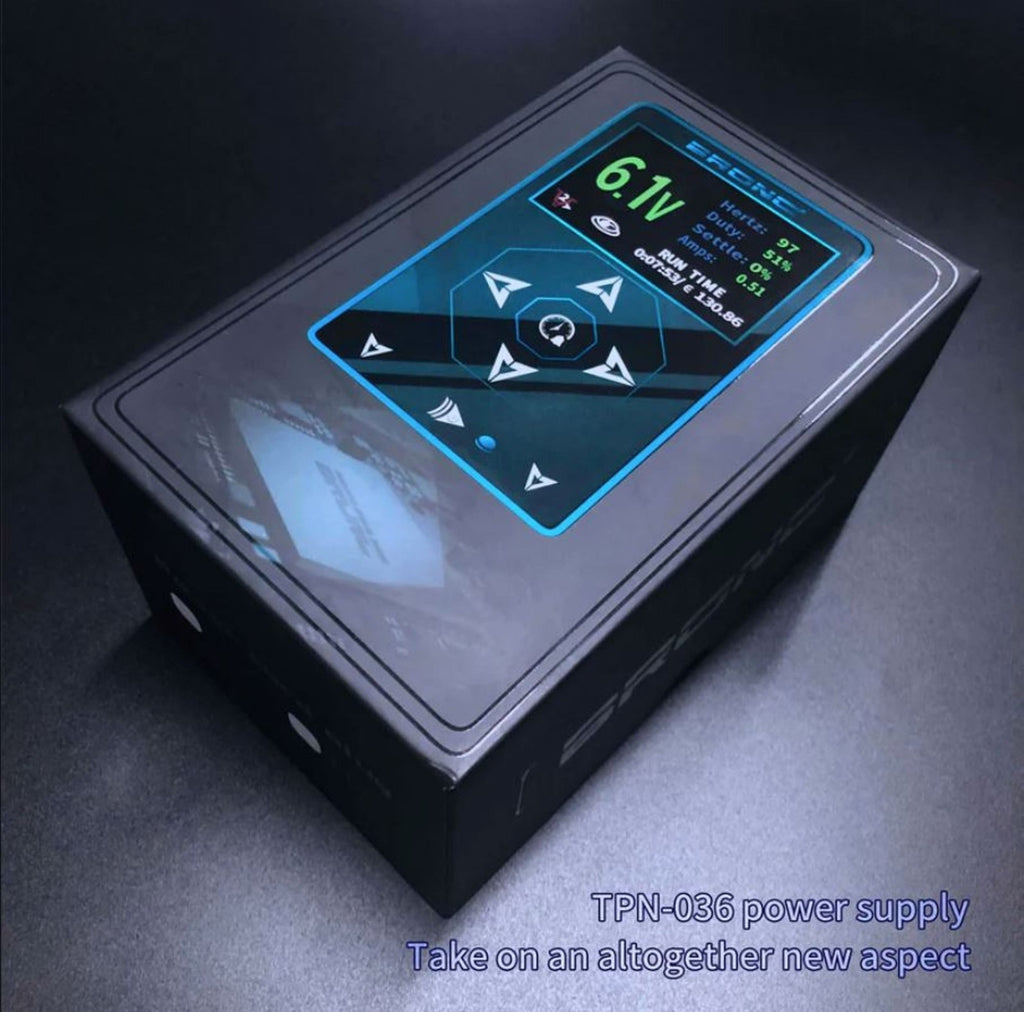 Tattoo Power Supply with 24K Gold Plating, Digital LCD Display - Bronc