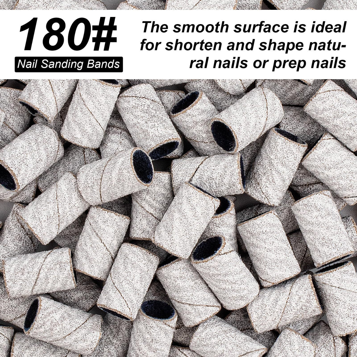 Nail Drill Sanding Bands Kit 100 Pcs for Manicure & Pedicure Professional
