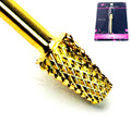 Gold Cone Shape Carbide Nail Drill Bit 3/32" for Electric Nail Art Equipment
