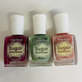 Textured Nail Polish Set - Sugar Shimmer Nail Color Trio