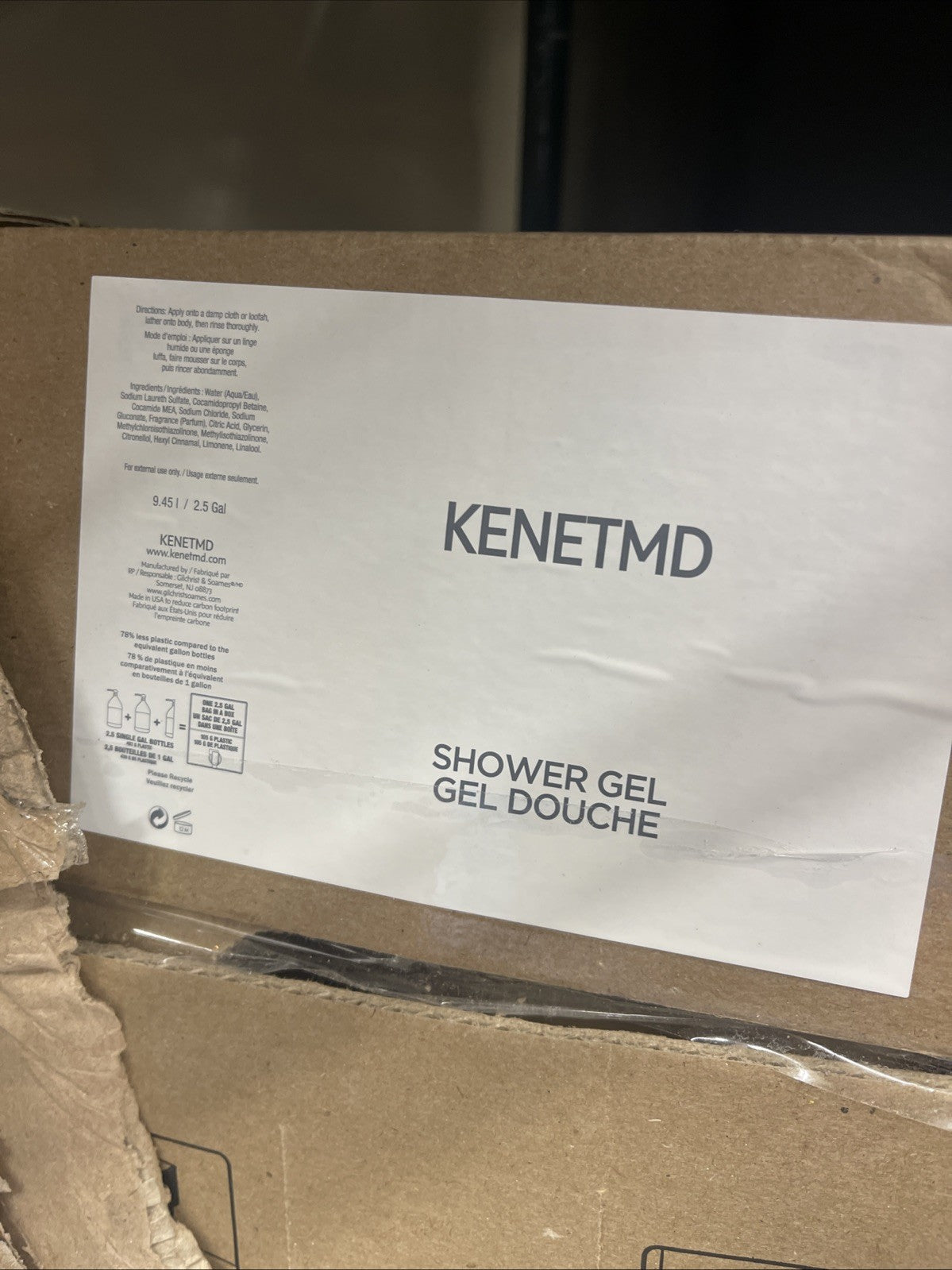Bulk Shower Gel 2.5 Gallon Bag-in-Box for Hotels and Camping - Hand Soap