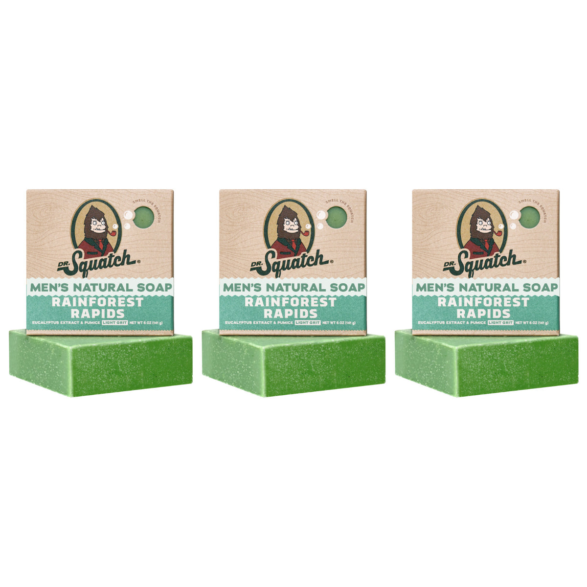 Men's Natural Bar Soap - Rainforest Rapids Scent, 3-Pack, 5 oz Each