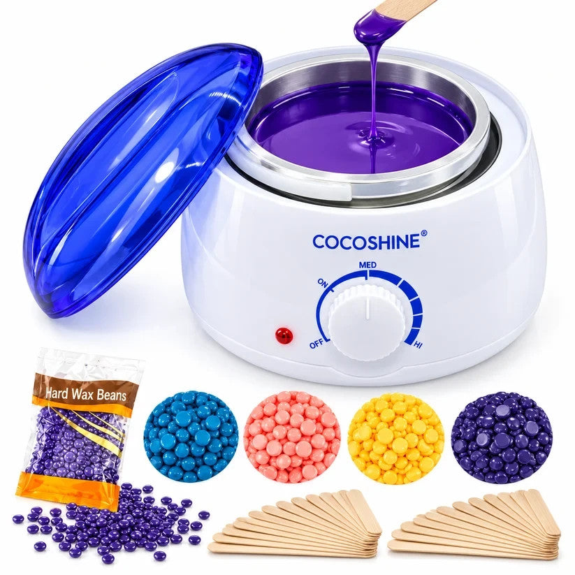 Electric Wax Warmer Hair Removal Heater with Removable Pot & Spatulas