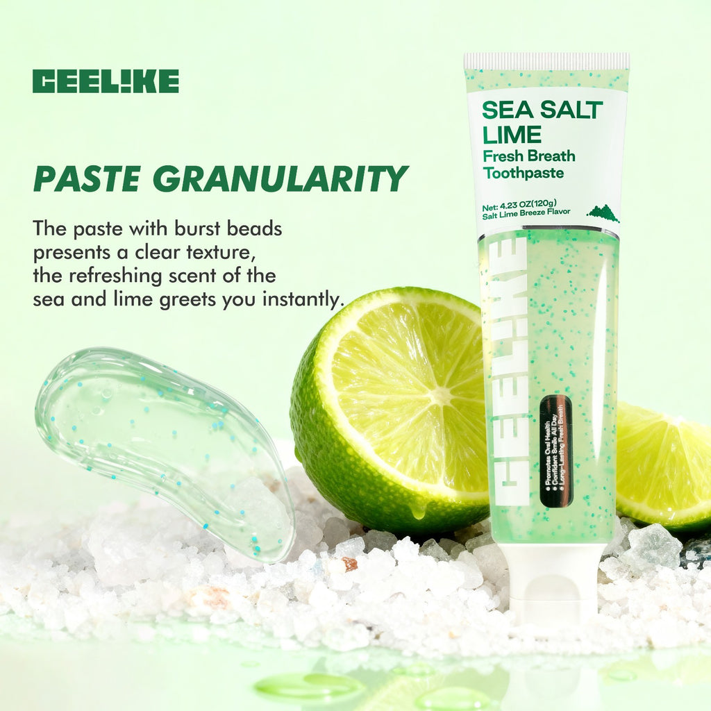 Fresh Breath Toothpaste with Sea Salt & Lime Flavor - 130g