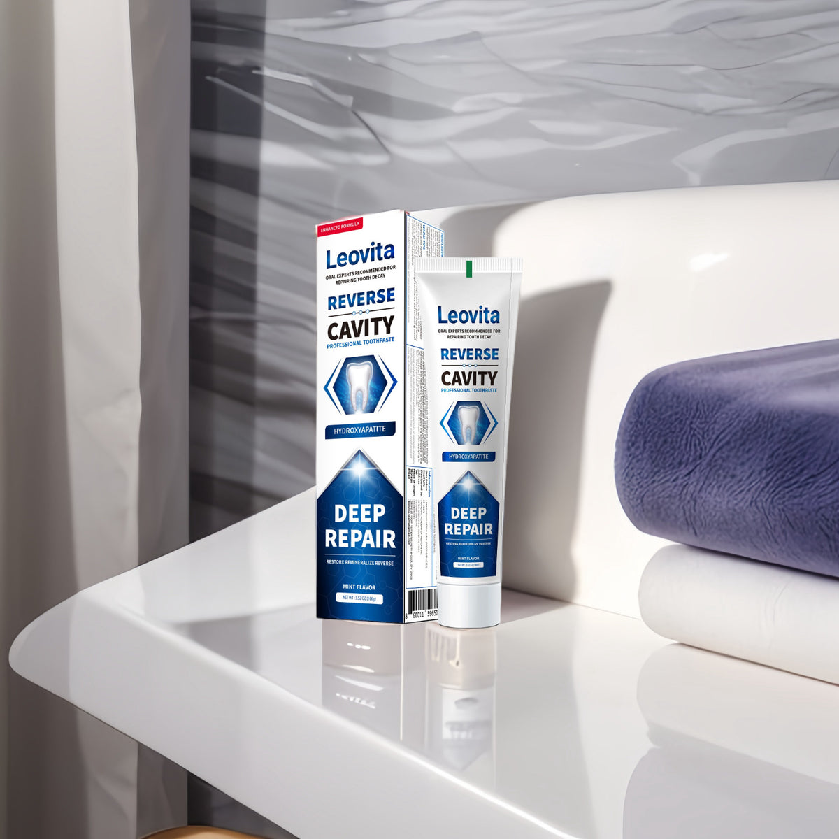 Hydroxyapatite Toothpaste for Cavity Reversal & Enamel Repair Fluoride-Free 3.52 OZ