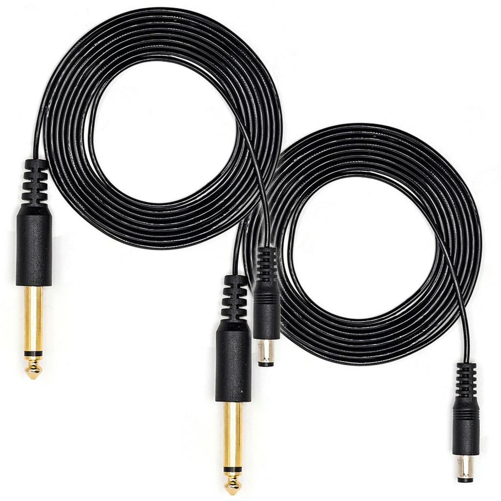 6' Foot DC Clip Cord Tattoo Machine Power Cable 5.5mm Plug - Silicone Rubber