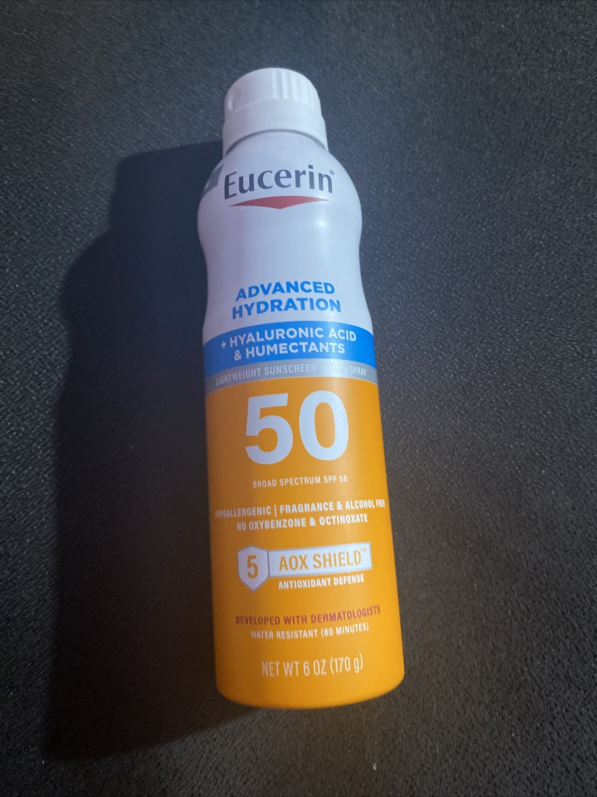 Eucerin Advanced Hydration SPF 50 Lightweight Sunscreen Spray 6oz