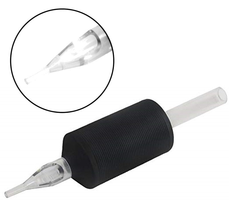 Tattoo Disposable Tubes 1 Inch Round/Flat/Diamond - 20 Pcs Pack