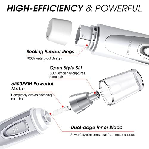 Ear and Nose Hair Trimmer Clipper - Professional Personal Grooming Device