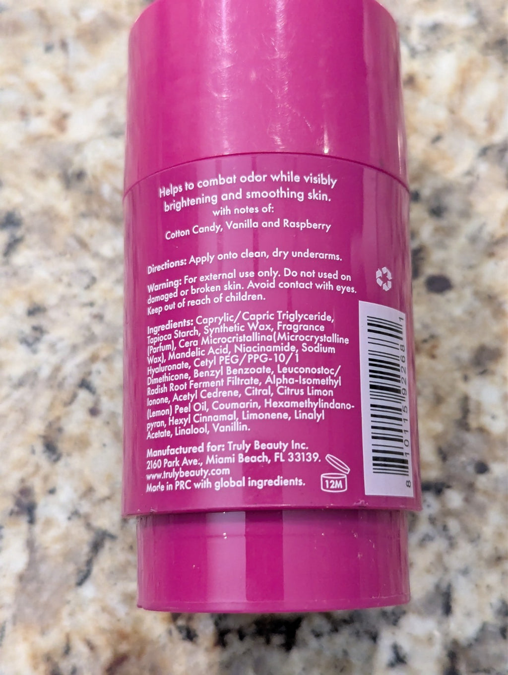Aluminum-Free Deodorant Unicorn Fruit - 3 oz Natural Freshness