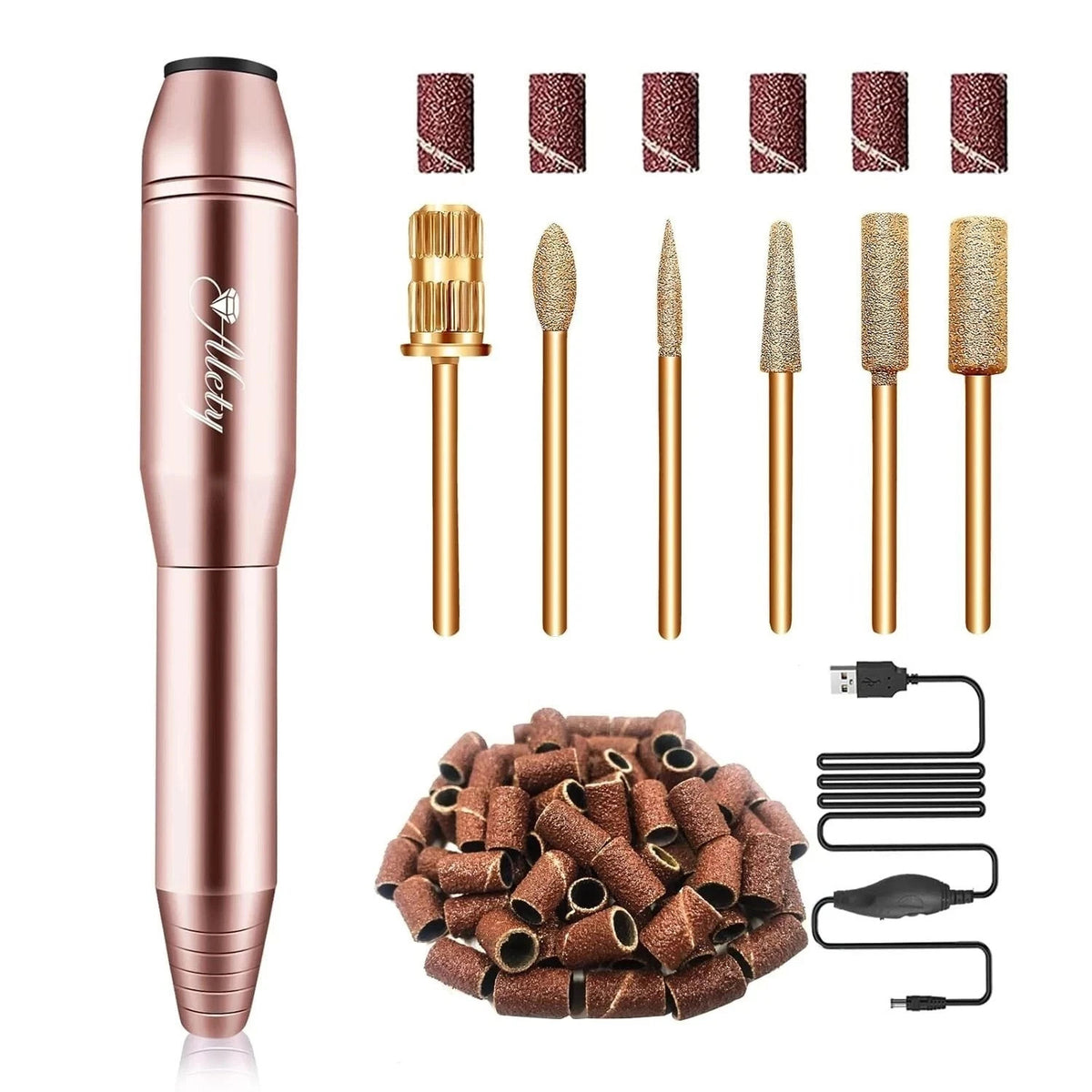 Electric Nail Drill Kit for Acrylic Gel Nails Manicure Pedicure