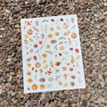 Autumn Pumpkin Nail Stickers Fall Leaf & Hedgehog Design Self Adhesive Manicure Decals